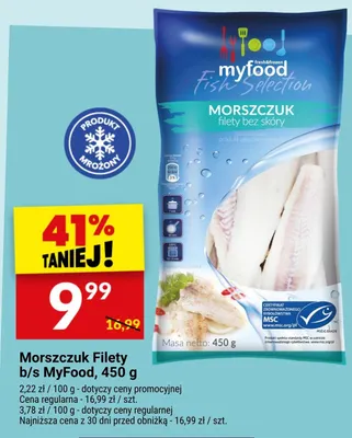 Morszczuk filety bez skóry MyFood promocja w Twój Market