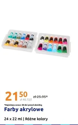 Farby akrylowe 24x22ml promocja w Action