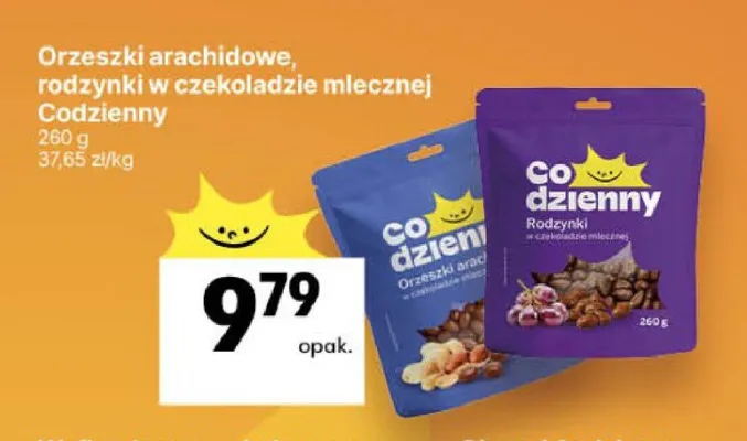 Orzeszki arachidowe w czekoladzie mlecznej Codzienny promocja w Delikatesy Centrum