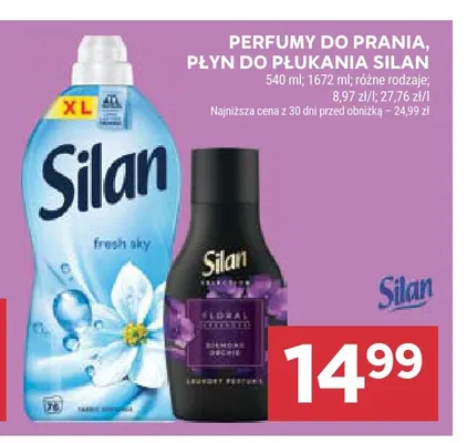 Perfumy do prania Silan promocja w Stokrotka