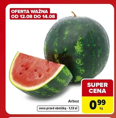 Arbuz promocja w Carrefour Market