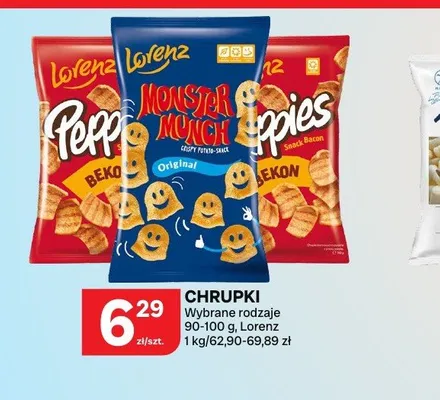 Chrupki Lorenz Monster Munch Original promocja w Chorten