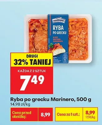Ryba po grecku Marinero promocja w Biedronka
