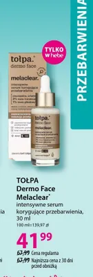 Intensywne serum korygujące przebarwienia Tołpa Dermo Face Melaclear promocja w Hebe