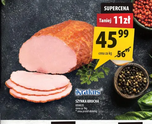 Szynka krucha Krakus promocja w Arhelan