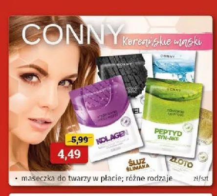 Maseczka do twarzy w płacie Conny Peptyd Syn-Ake promocja w Drogeria Kosmyk