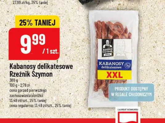 Kabanosy delikatesowe Rzeźnik Szymon promocja w POLOmarket