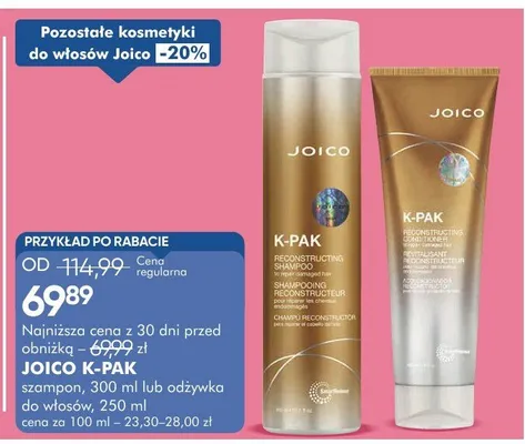 Szampon, 300 ml lub odżywka do włosów K-Pak promocja w Super-Pharm