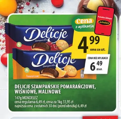 Delicje Szampańskie malinowe promocja w Arhelan