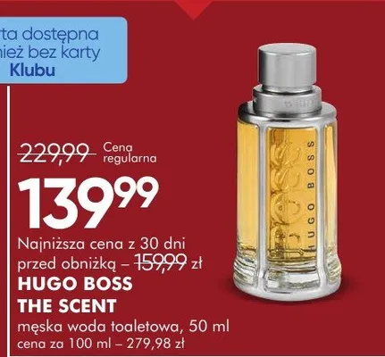 Woda toaletowa męska Hugo Boss The Scent 50ml promocja w Super-Pharm