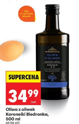 Oliwa z oliwek Koroneiiki promocja w Biedronka