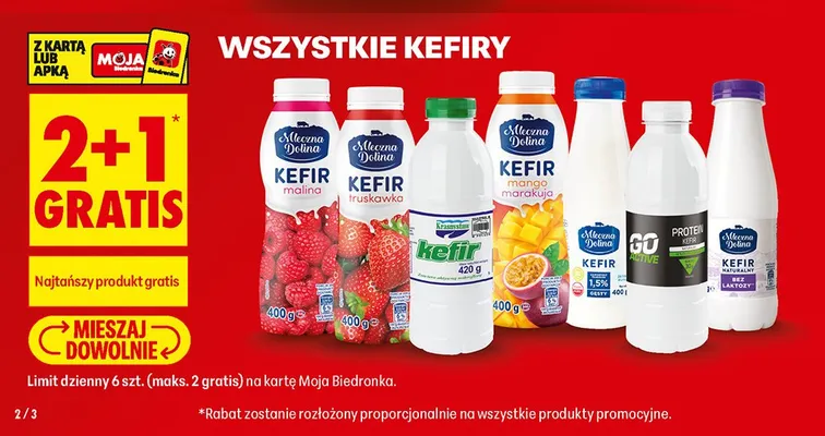 Kefir Krasnystaw promocja w Biedronka