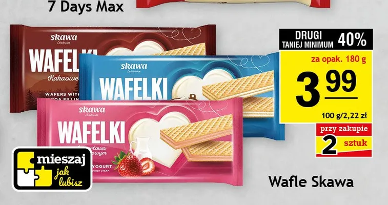 Wafle kakaowe Skawa promocja w Gram Market