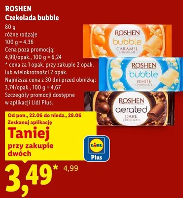 Czekolada bubble napowietrzana  promocja w Lidl