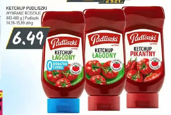 Ketchup Pudliszki Pikantny promocja w Słoneczko