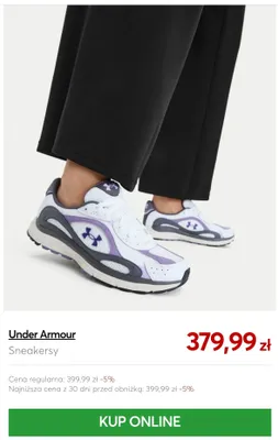 Sneakersy Under Armour promocja w eobuwie.pl