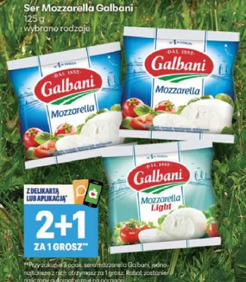 Ser Mozzarella Galbani promocja w Delikatesy Centrum