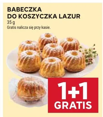 Babeczka do koszyczka lazur promocja w Stokrotka