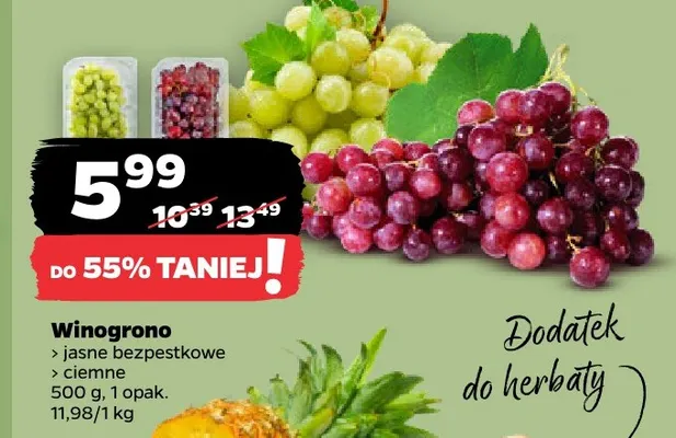 Winogrona ciemne promocja w Netto