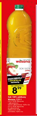 Sok jabłkowy Wosana 100% promocja w Twój Market