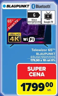 Telewizor 65" 65UGC5501/00S promocja w Carrefour