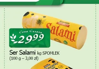 Ser salami Spomlek promocja w CEZAR Delikatesy