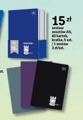 Zestaw zeszytów A5 One 5-pak promocja w Empik