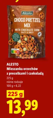 Mieszanka orzechów z precelkami i czekoladą promocja w Lidl