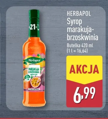 Syrop marakuja-brzoskwinia Herbapol promocja w Aldi