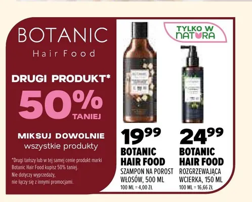 Rozgrzewająca wcierka do włosów Botanic Hair Food promocja w Drogerie Natura