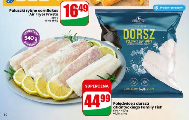 Polędwice z dorsza atlantyckiego Family Fish promocja w Dino