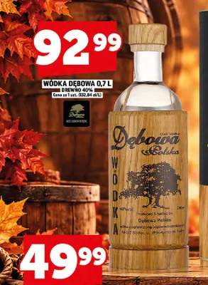 Wódka Dębowa drewno 40% promocja w TOPAZ