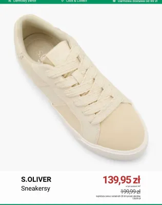 Sneakersy S.Oliver promocja w Deichmann