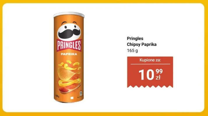 Chipsy Pringles Paprika promocja w Biedronka