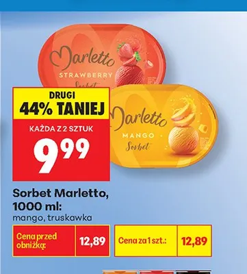 Sorbet Marletto mango promocja w Biedronka