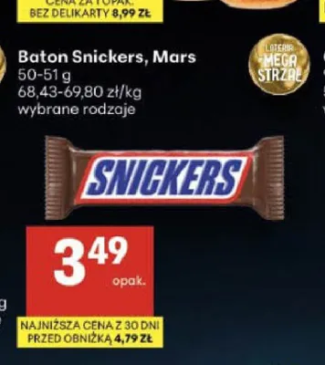 Baton Mars promocja w Delikatesy Centrum