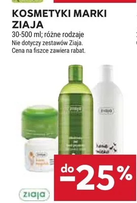 Kosmetyki marki Ziaja promocja w Stokrotka