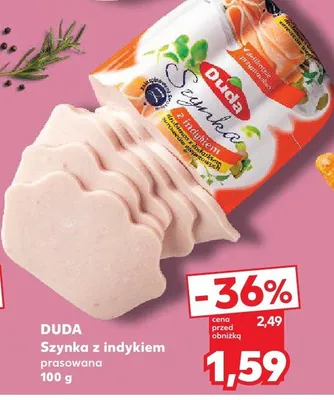 Szynka z indykiem prasowana Duda promocja w Kaufland