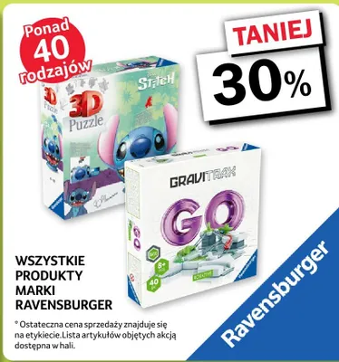 Wszystkie produkty marki Ravensburger taniej 30% promocja w Selgros
