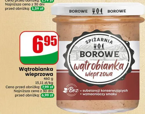 Wątrobianka wieprzowa Spiżarnia Borowe promocja w Dino