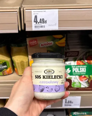 Sos Kielecki czosnkowy promocja w Intermarche