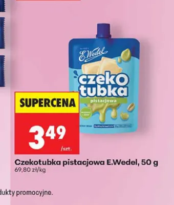 Czekotubka pistacjowa E.Wedel promocja w Biedronka