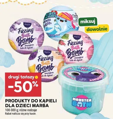 Galaretka do kąpieli dla dzieci Marba Monster Bath promocja w Stokrotka