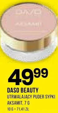Sypki utrwalający puder DASO Beauty Aksamt promocja w Drogerie Natura