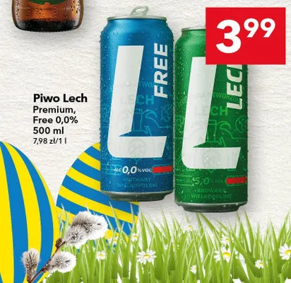 Piwo Premium, Free 0,0% promocja w LEWIATAN
