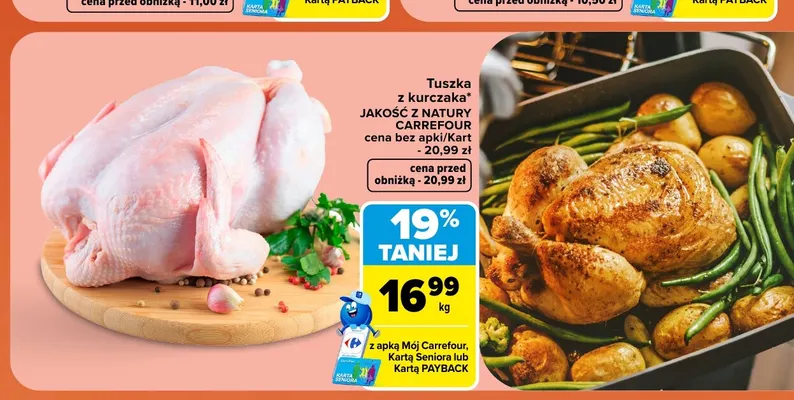 Tuszka z kurczaka Jakość z Natury Carrefour promocja w Carrefour