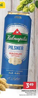 Piwo Kalnapilis Pilsner Magnum Apyniais promocja w Stokrotka