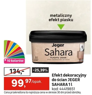 Efekt dekoracyjny do ścian Sahara promocja w Leroy Merlin
