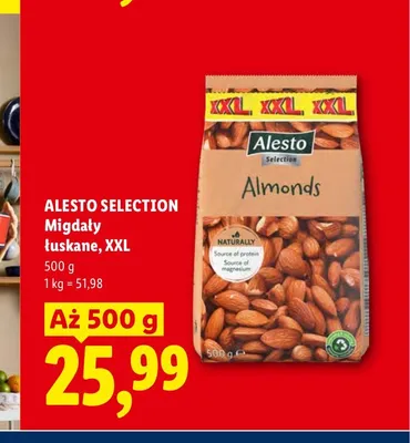 Migdały łuskane Alesto Selection XXL promocja w Lidl
