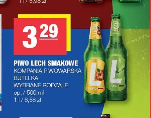 Piwo bezalkoholowe Lech Free smakowe promocja w SPAR